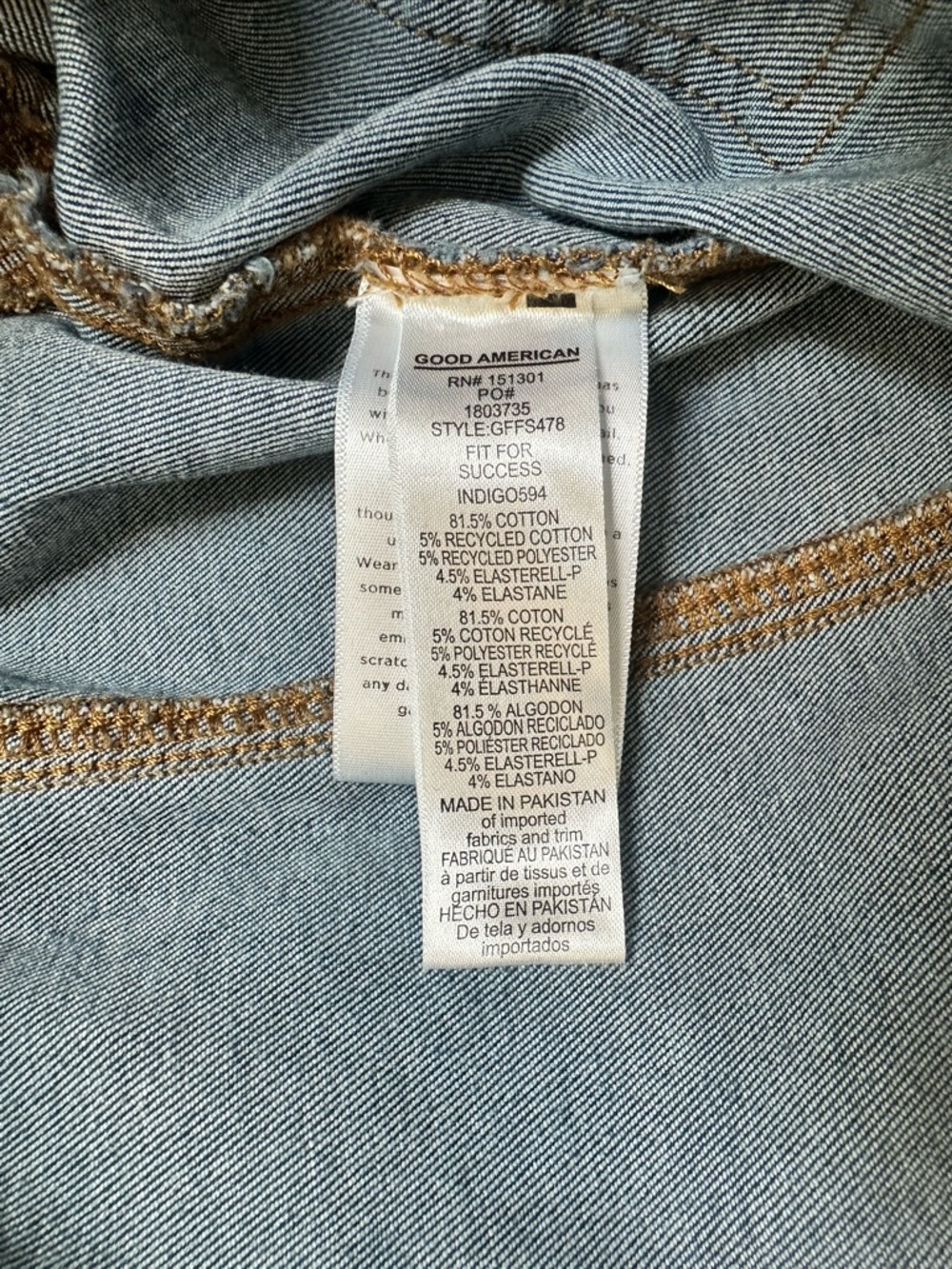 EUC Good American Fit for Success Denim Junpsuit - Picture 11 of 11